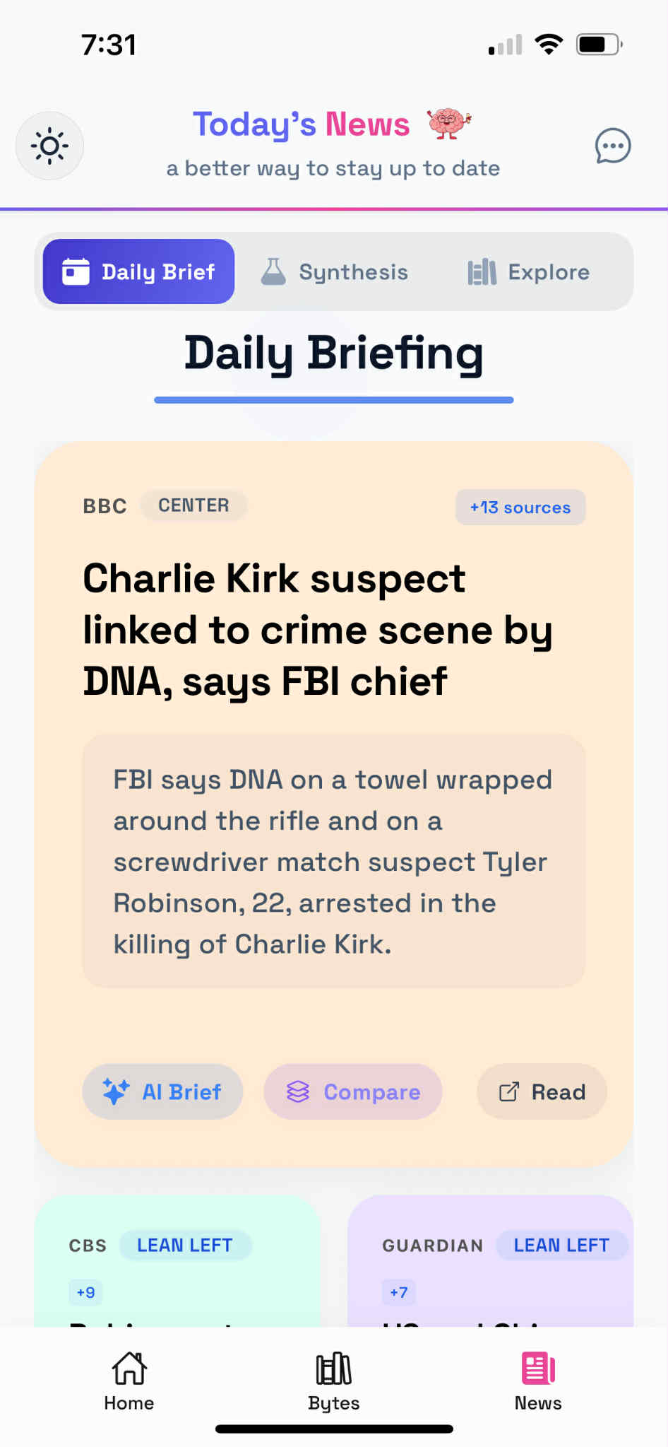 News Screen